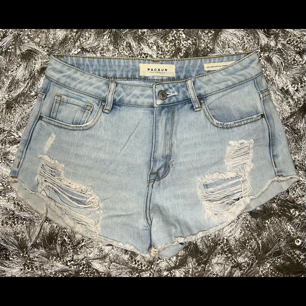 PACSUN High Rise Jean Shorts